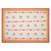 Monkey Mustard & Pink Tablecloth