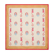 Monkey Mustard & Pink Tablecloth