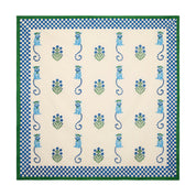 Monkey Blue & Green Tablecloth