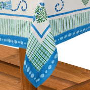 Menagerie Blue Tablecloth