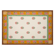 Cheval Nomade Mustard & Green Tablecloth