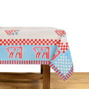 Cheval Nomade Pink & Blue Tablecloth