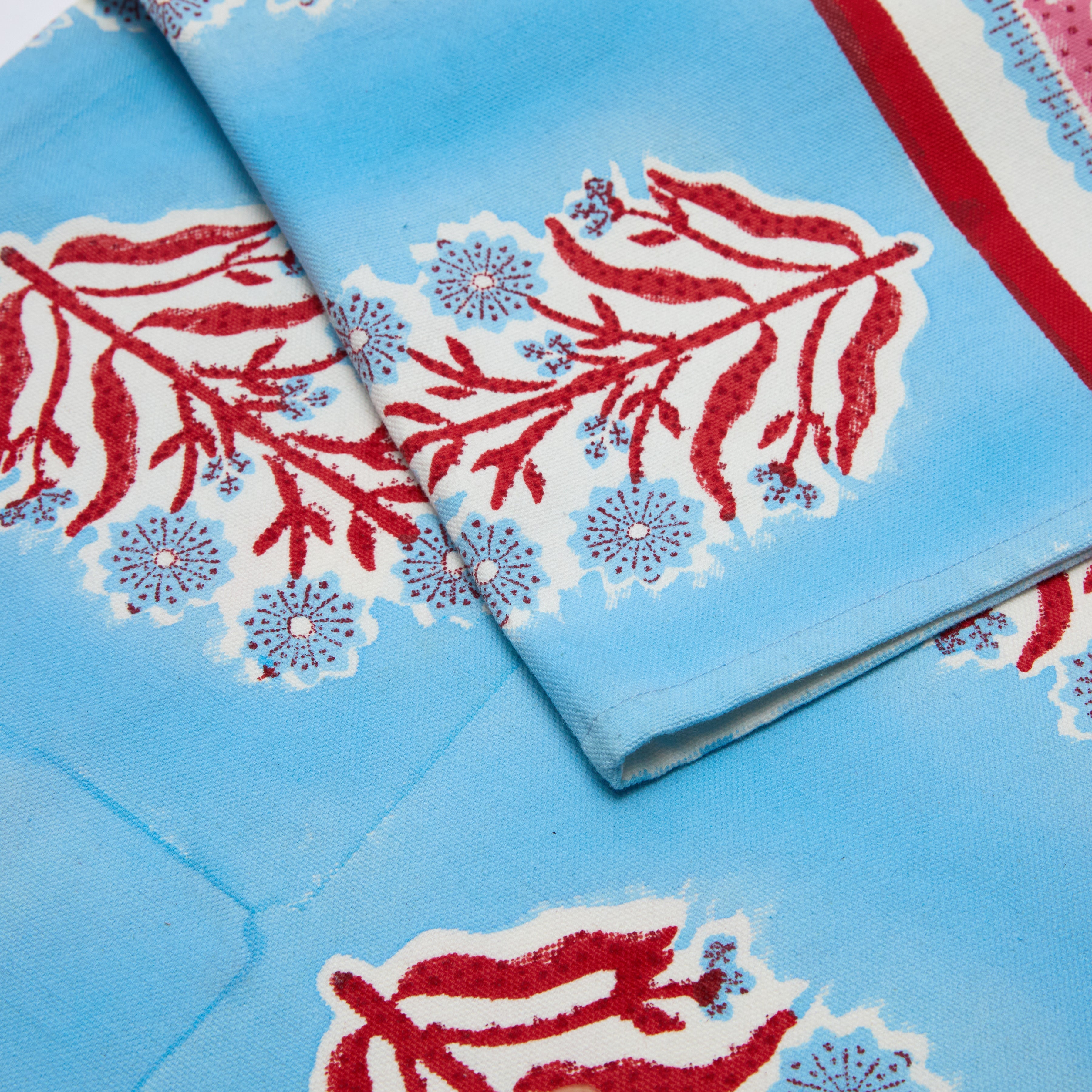 Cheval Nomade Pink & Blue Tea Towels, Set of 2