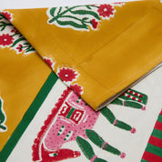 Cheval Nomade Mustard & Green Tea Towels, Set of 2