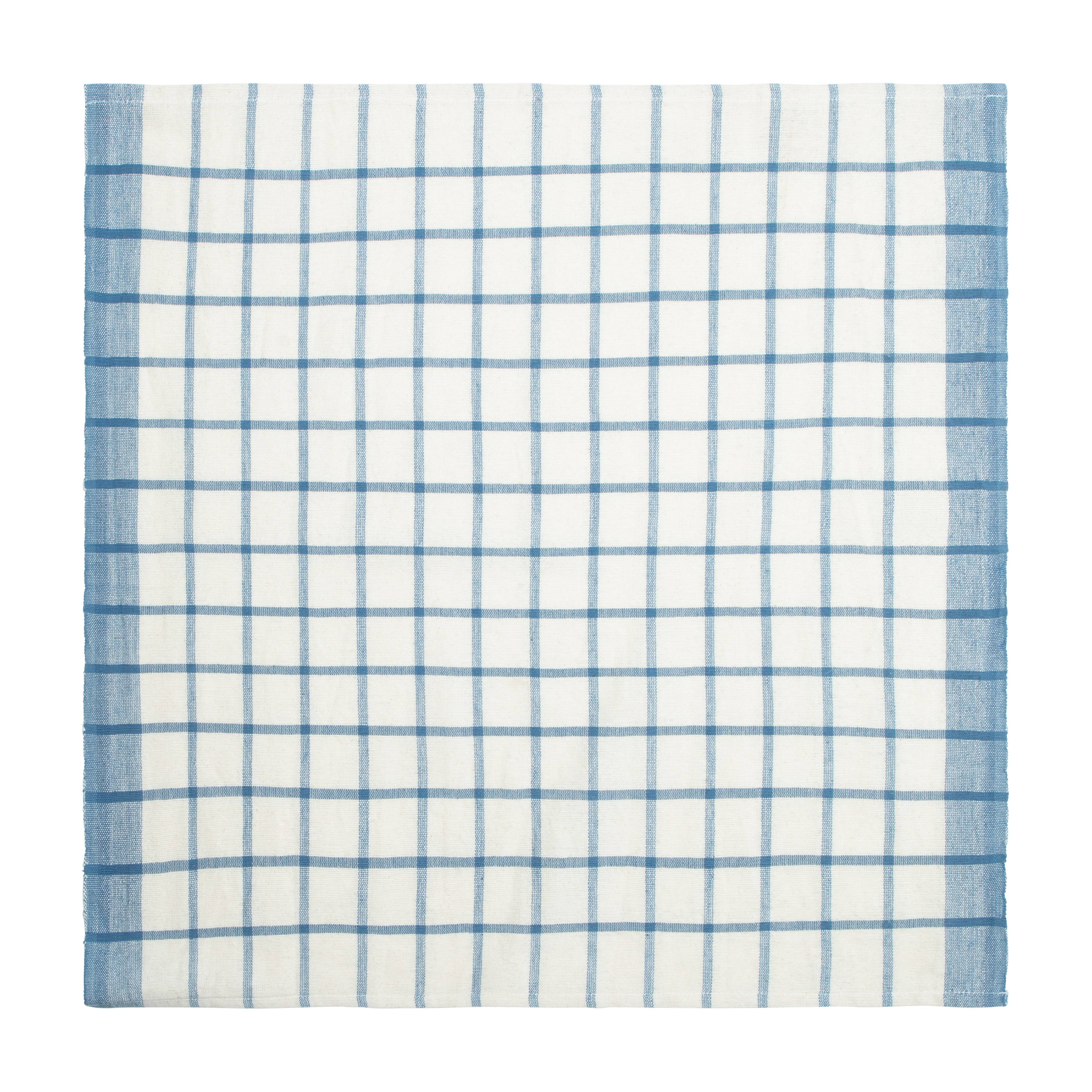 Windowpane - Napkins Blue & Natural 20x20 - Set of 4