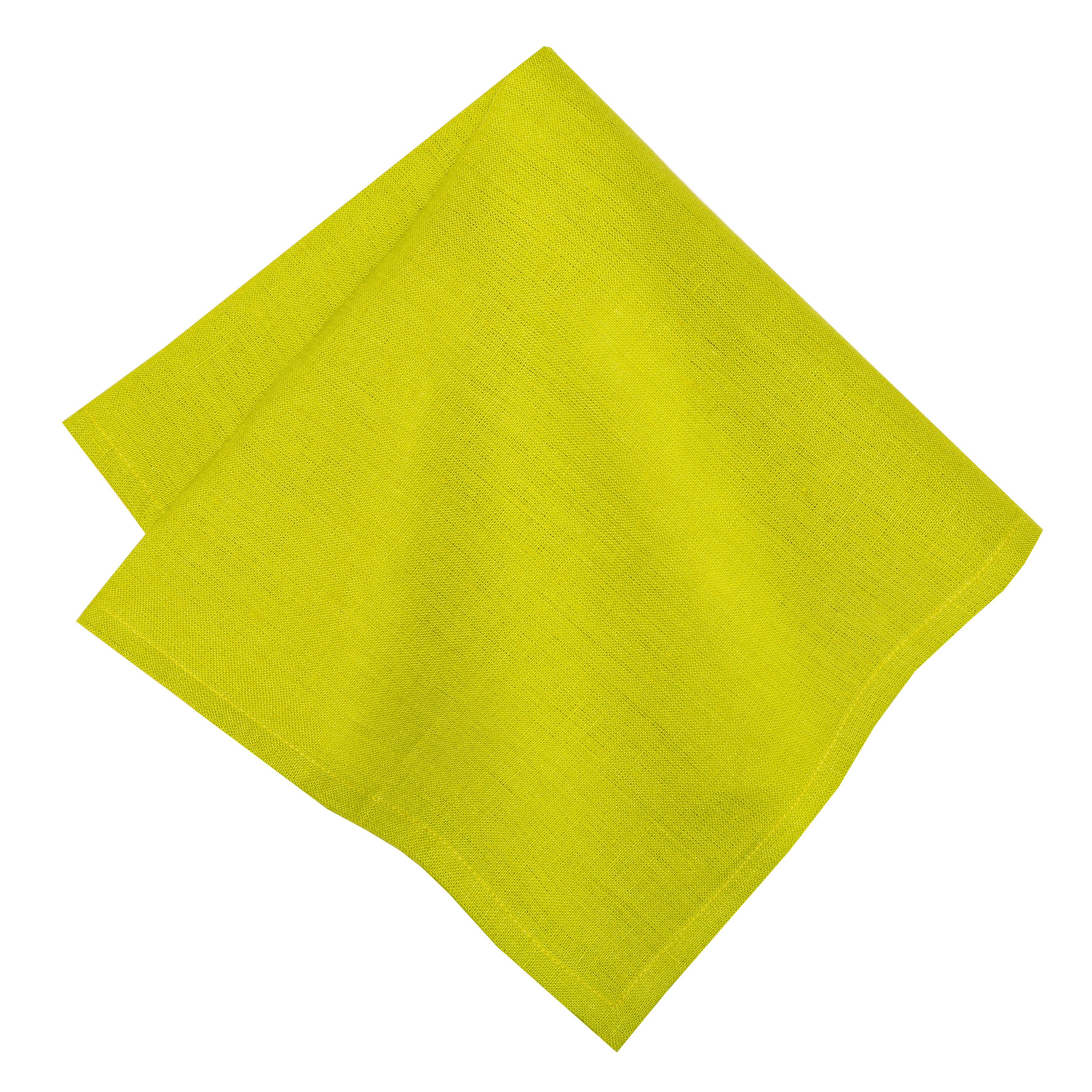 10 Pack 20 inch Polyester Cloth Napkins Canary Yellow