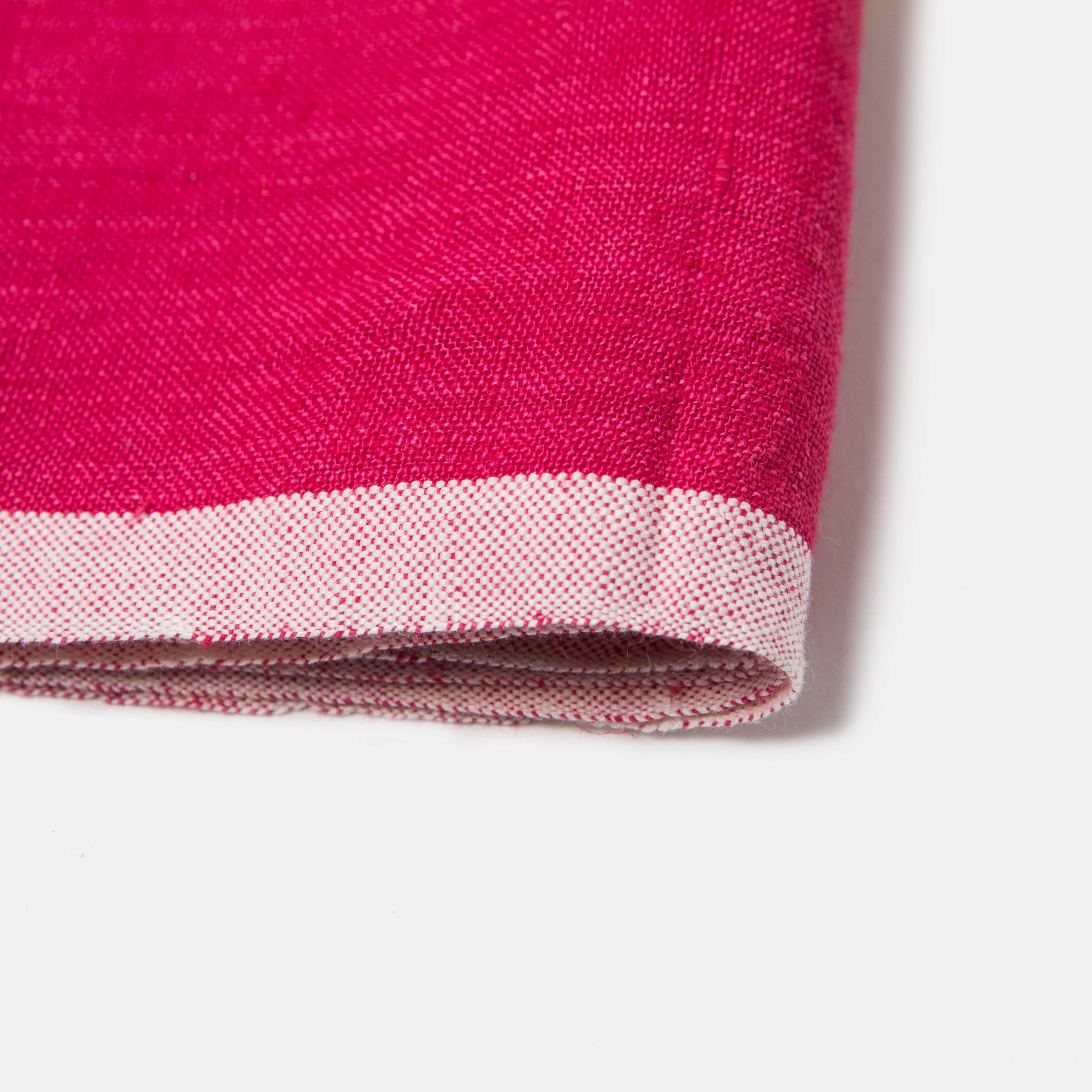 Laundered Linen Pink & Lime Towels 20x30 - Set of 2