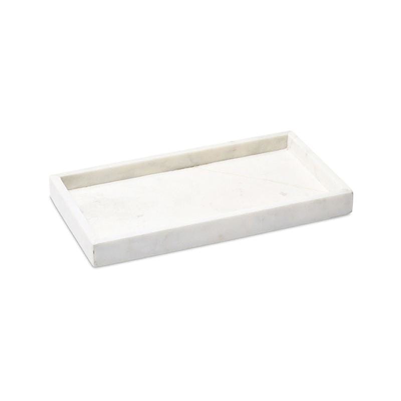 Creative Home Deluxe Champagne Marble Stone Guest Towel, Vanity Tray